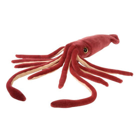 Wild Republic giant squid plush 22-inch toy with soft fabric and easy cleaning.