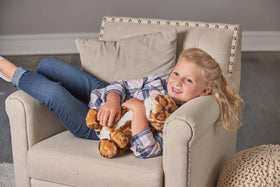 Wild Republic Jaguar Cub Plush with soft fur ideal for gifts and hugs.