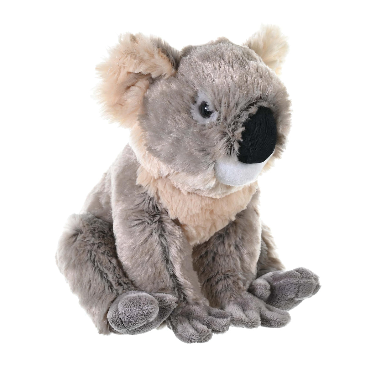 Wild Republic Koala Plush face close-up showing soft fur, ideal bedtime companion.