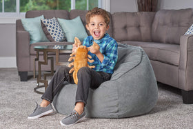Wild Republic scorpion plush 8 legs detail showcases authentic arachnid features.