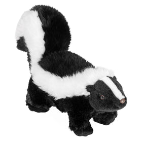 Wild Republic Skunk Plush front view, cuddly companion for kids