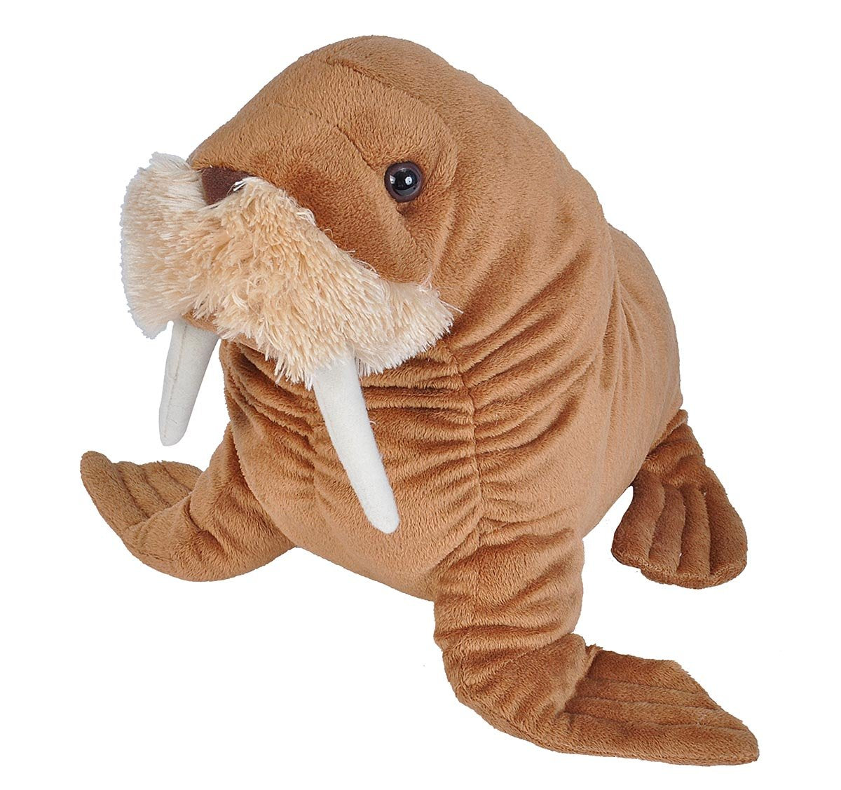 Wild Republic Walrus Plush 12-inch with soft, durable fabric for cuddling.