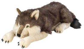 Wild Republic wolf plush 30-inch full view, a cuddly friend for kids