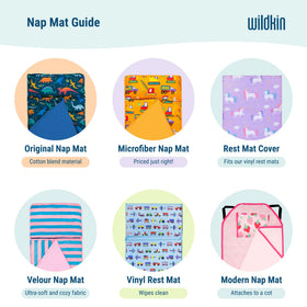 Wildkin nap mat ideal for school or travel use, portable and comfy