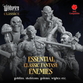 Wildspire 28mm D&D miniatures unpainted for personalized tabletop heroes.