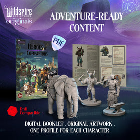 Wildspire 28-32mm unpainted miniatures, ready for painting and customization.