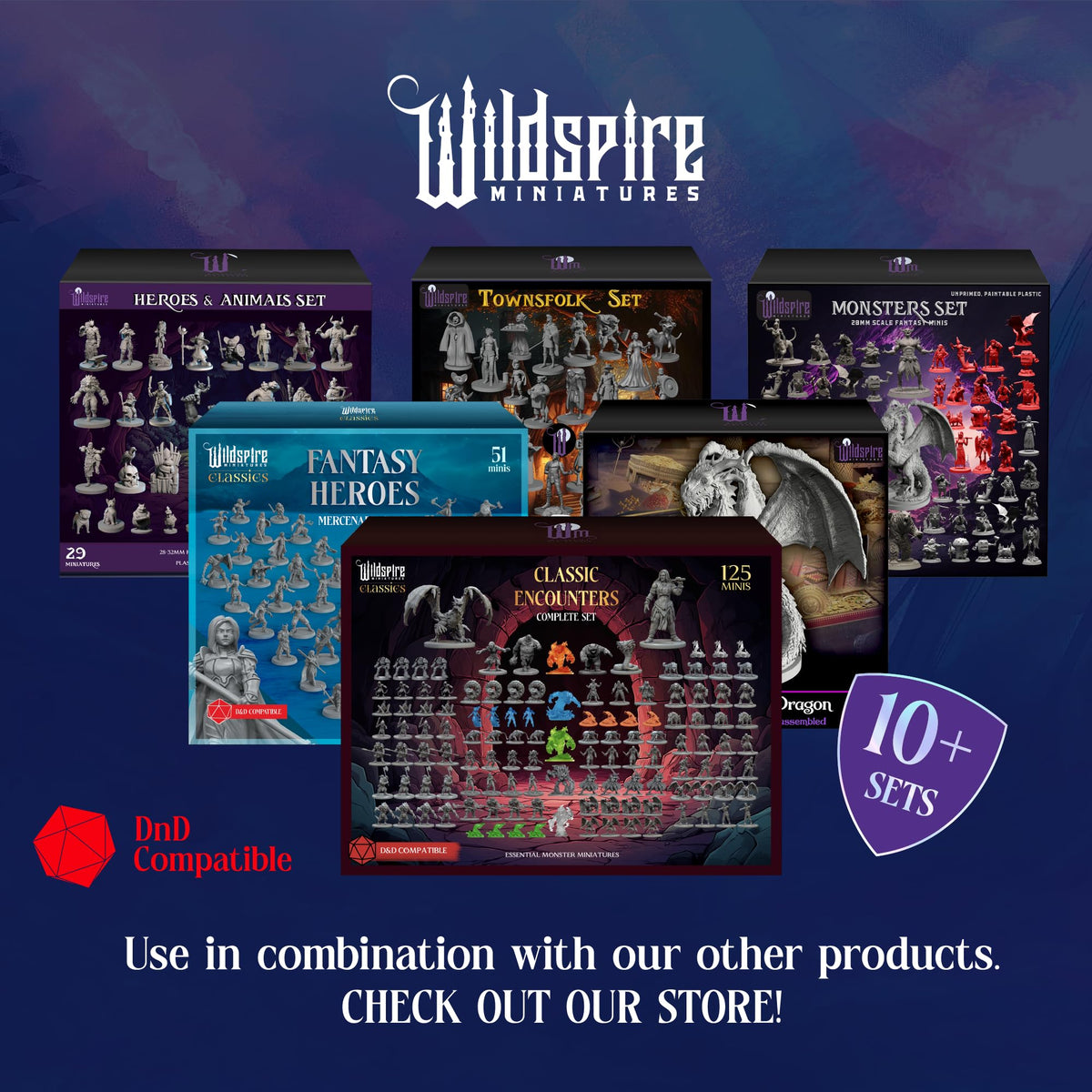 Wildspire 36-miniature bundle showcases spellblades and enchanted objects for adventures.