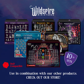 Wildspire 36-miniature bundle showcases spellblades and enchanted objects for adventures.