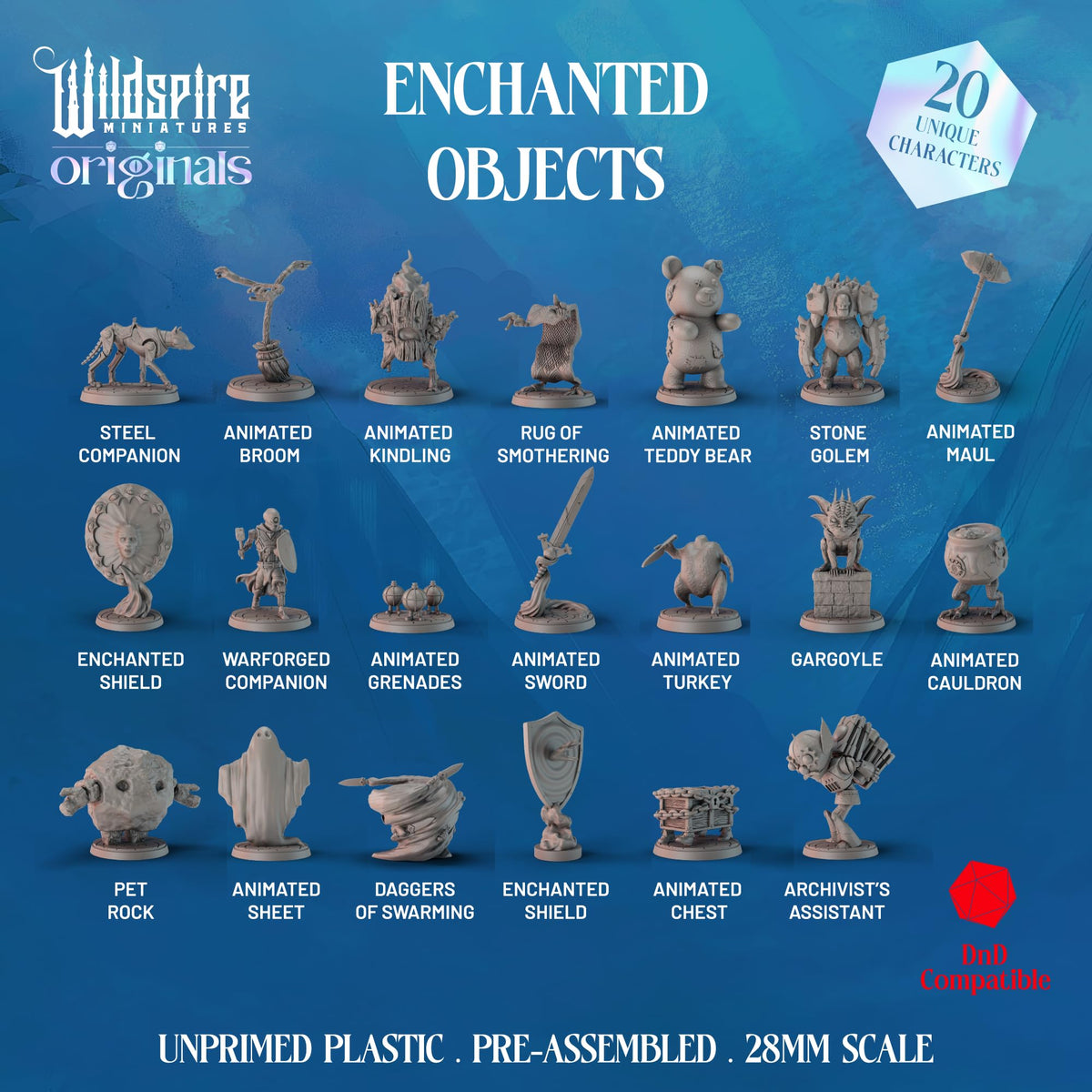 Wildspire animated swords miniatures ready to spark tabletop battles