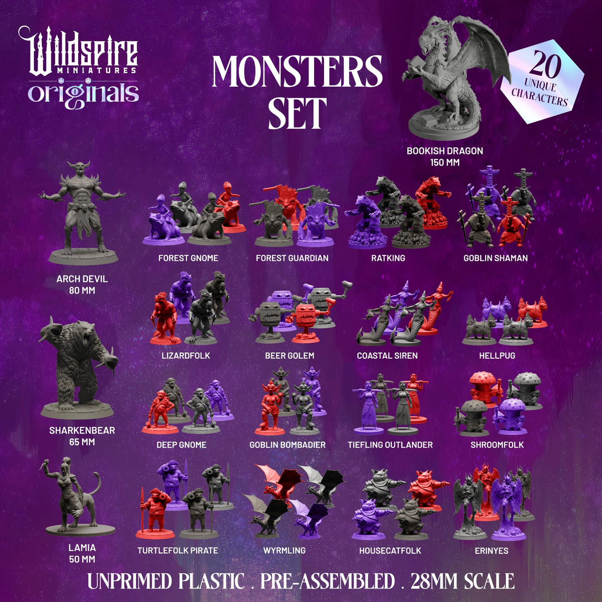 Wildspire bookish dragon miniature ideal for display and imaginative campaigns.