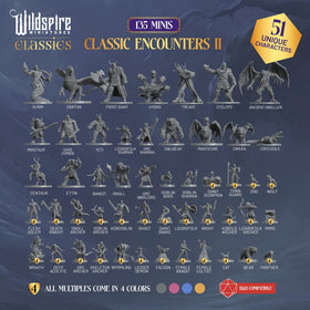 Wildspire Classic Encounters II DND miniatures bulk set for campaigns.