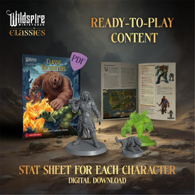 Wildspire Classic Encounters monsters image featuring beloved D&D miniatures