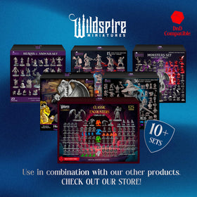 Wildspire 28mm scale minis enhance tabletop battles and narrative scenes