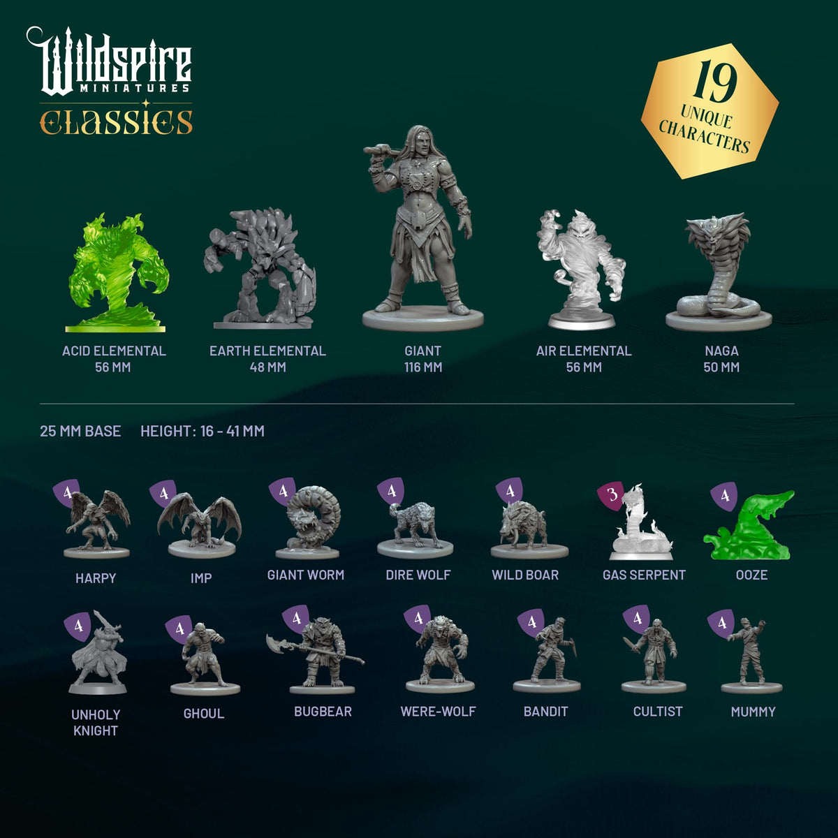 Wildspire D&D minis 28mm heroic scale image for immersive tabletop battles