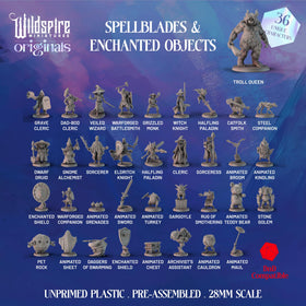 Wildspire Enchanted Object animated sword figurine adds magical flavor to quests.
