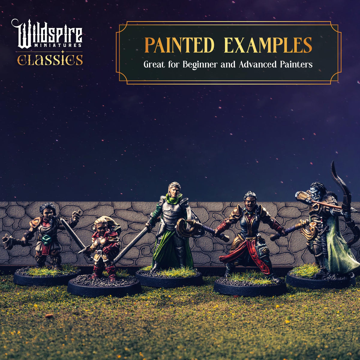 Wildspire Mercenary Guild II bulk miniatures support varied party composition for campaigns.