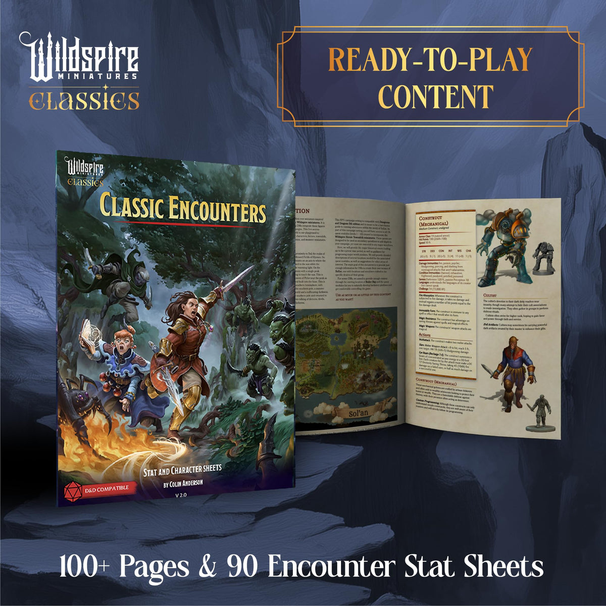 Wildspire Realm Set compatible with D&D and Pathfinder tabletop games.