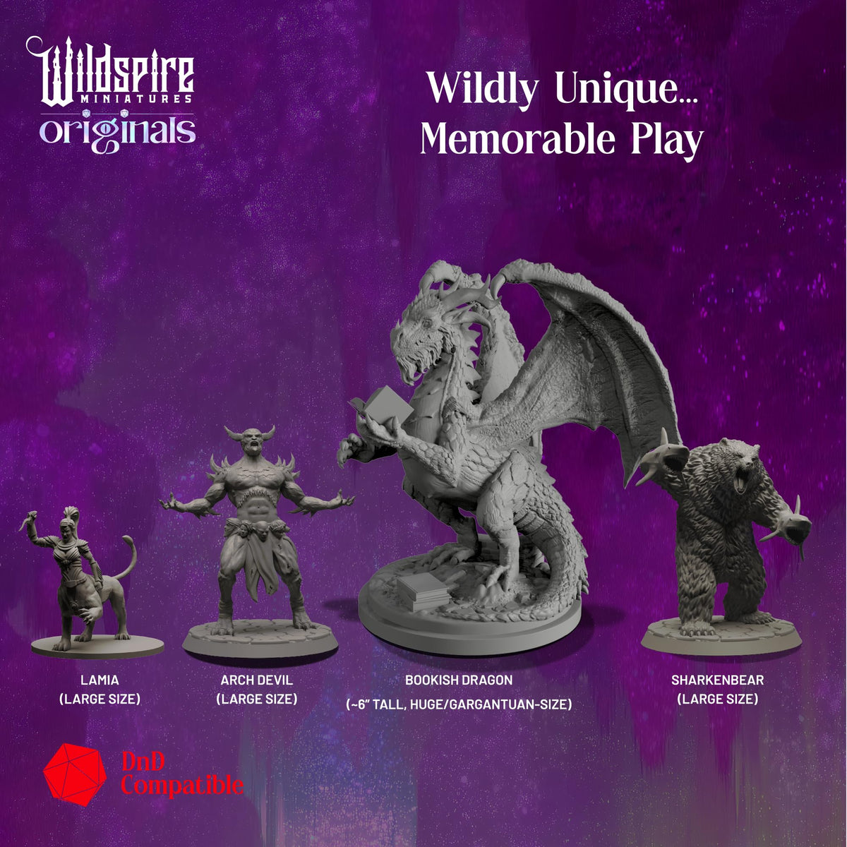 Wildspire Sharkenbear miniature offers dramatic boss encounters for epic battles.