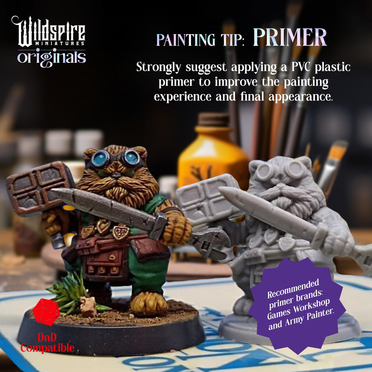 Wildspire Spellblades unpainted plastic minis: durable D&D accessories for filled battle tables.