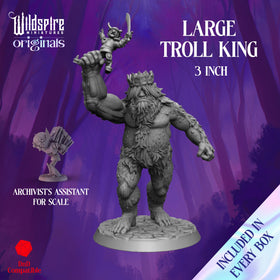 Wildspire Troll King miniature, ideal for boss encounters and immersive battles.