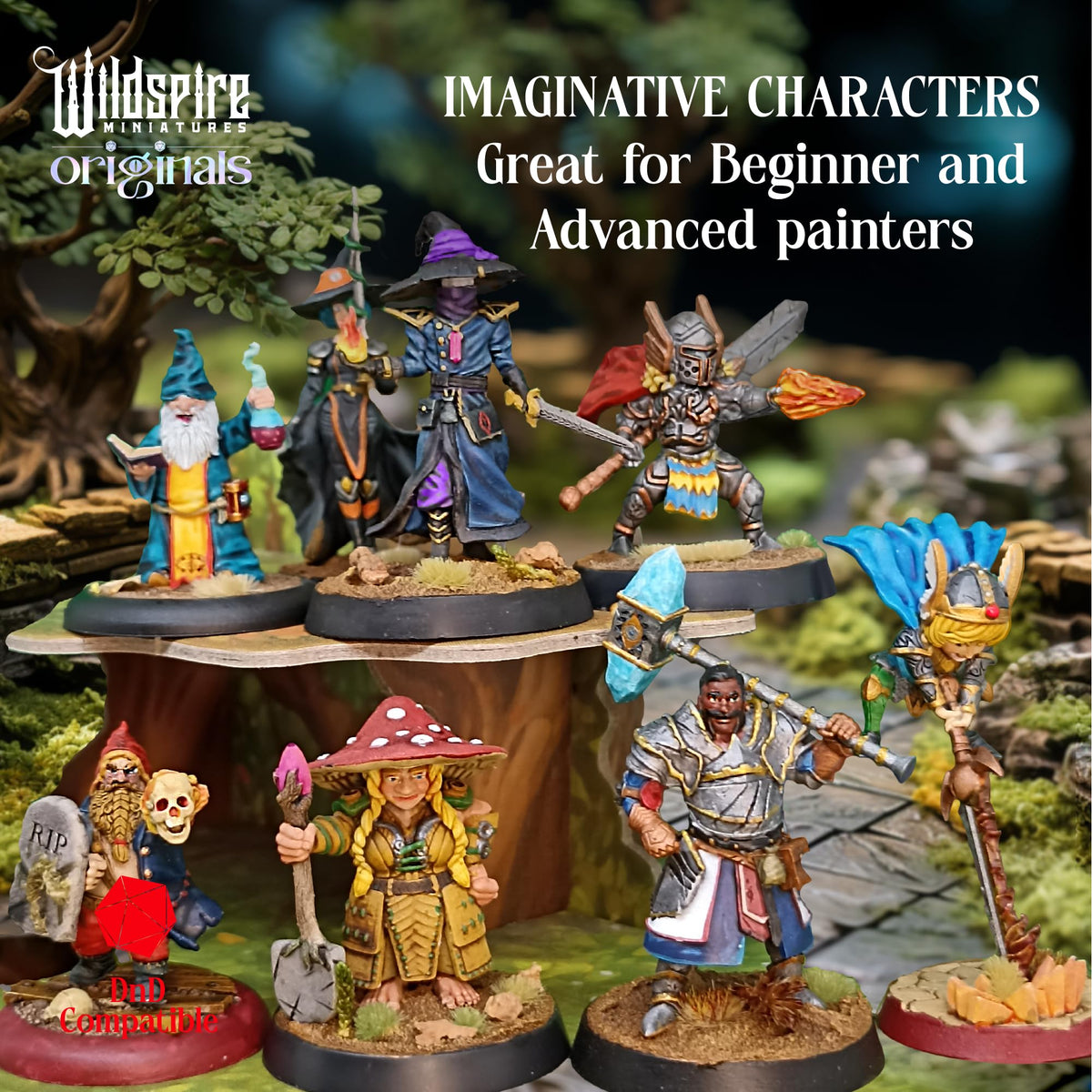 Wildspire Unpainted D&D Minis ready for painting and customization.
