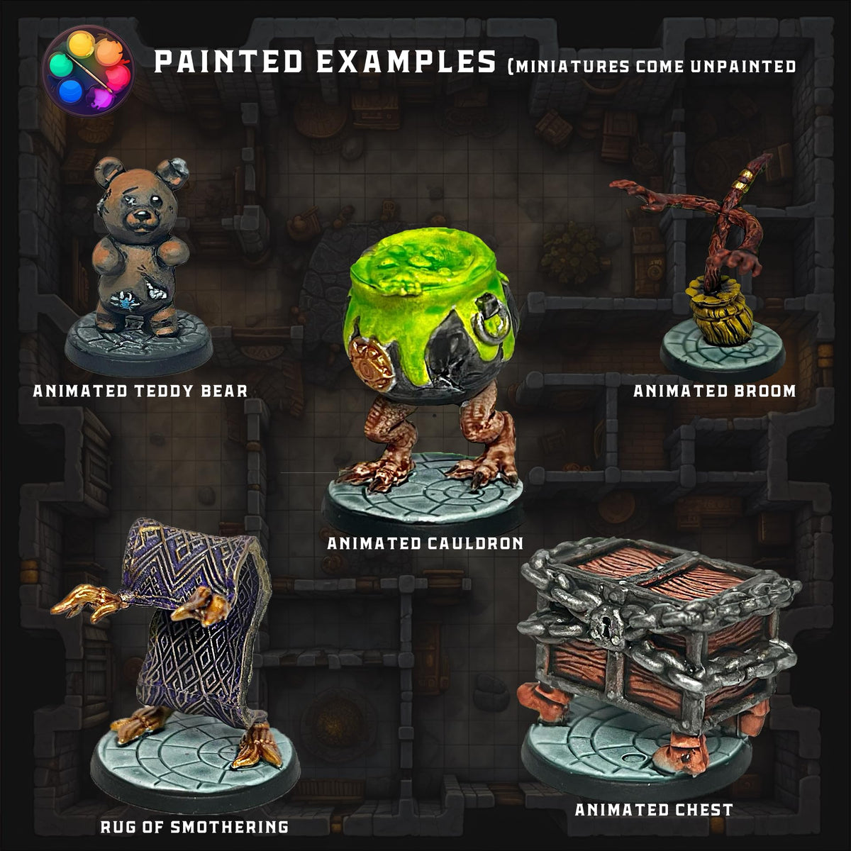 Wildspire unpainted DND minis invite painters and gamers alike