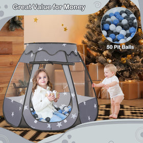 Wilhunter ball pit with 50 balls encourages sensory exploration and color recognition