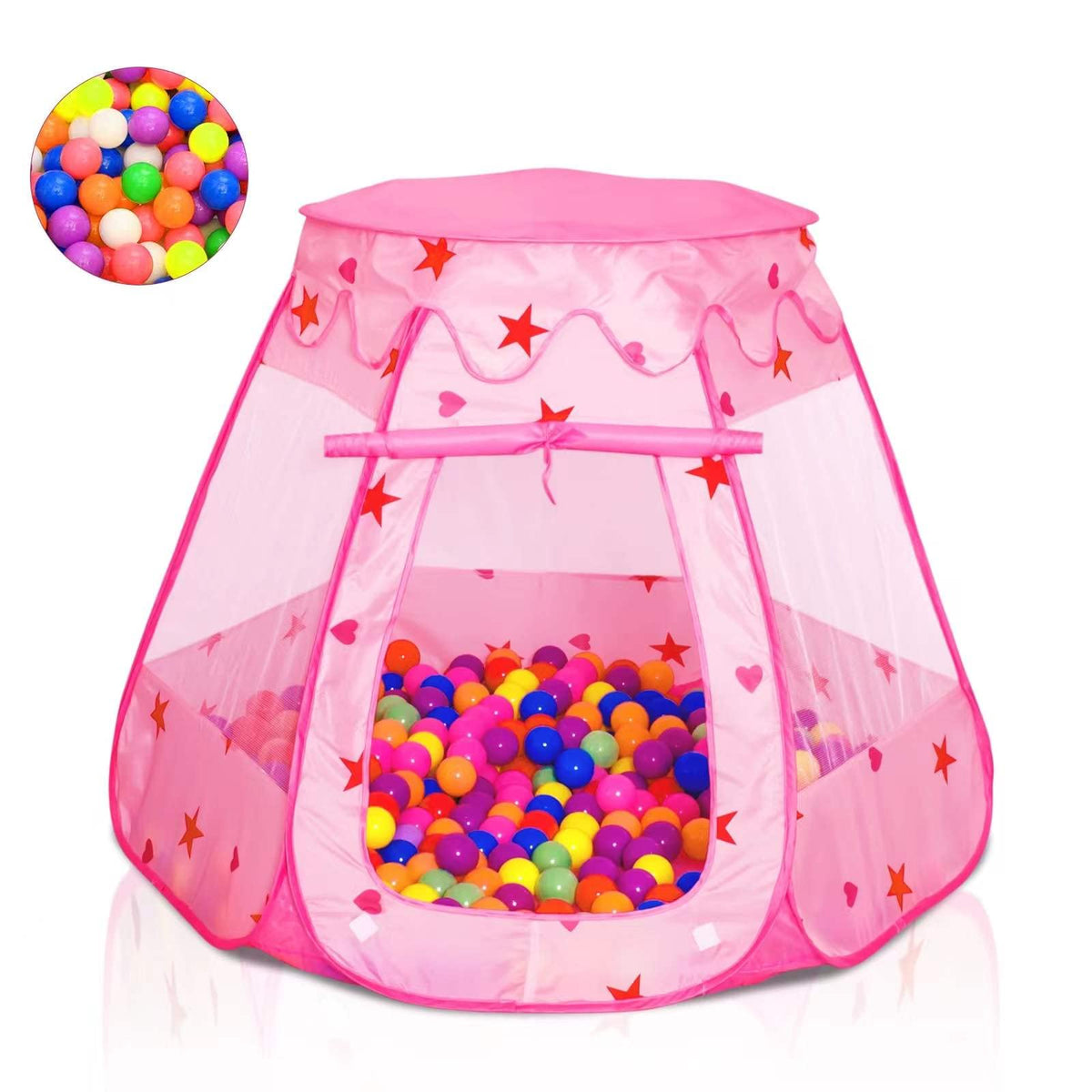 Wilhunter baby ball pit assembled view for toddlers' spacious play.