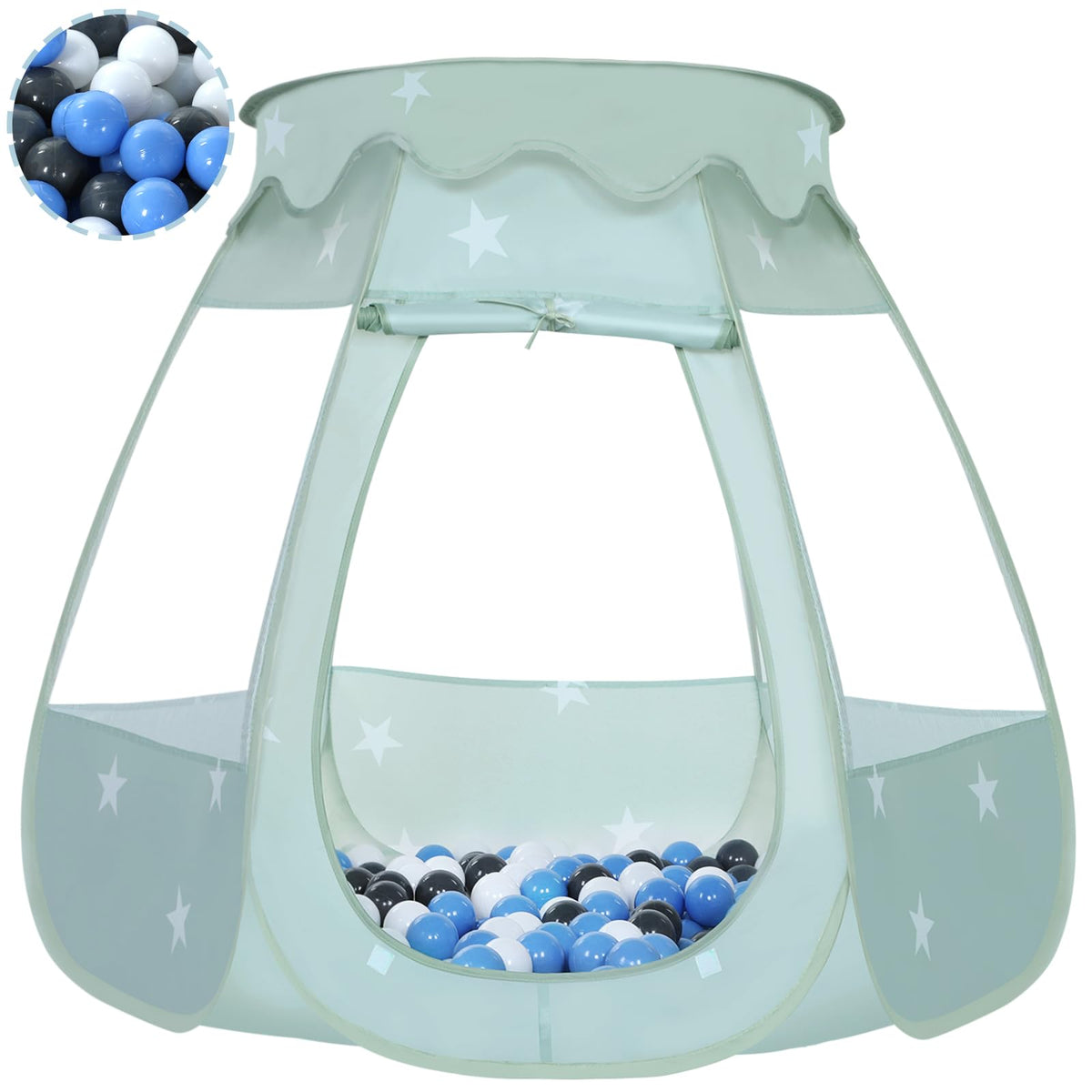 Wilhunter baby ball pit assembly shows quick indoor setup for play