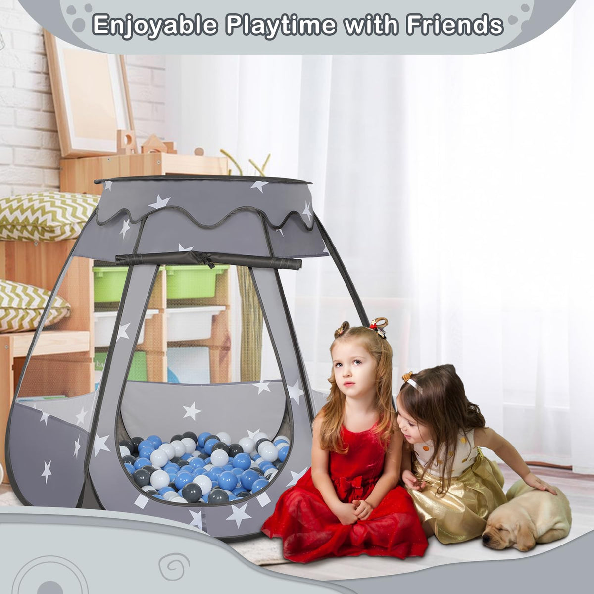 Wilhunter ball pit inside play area offers a safe, breathable space for imagination