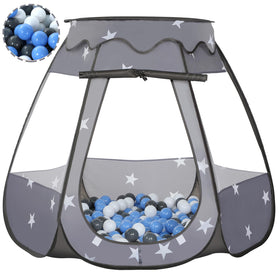 Wilhunter baby ball pit setup shows quick, tool-free pop-up for instant play