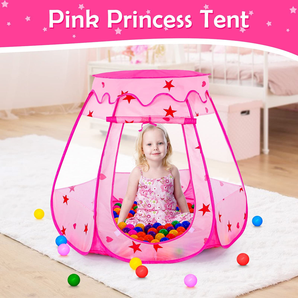 Wilhunter pop-up play tent ready for indoor or outdoor fun.