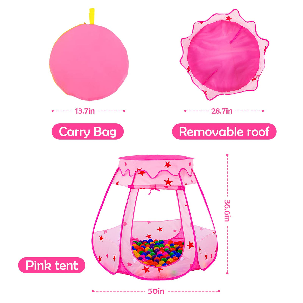 Wilhunter ball pit makes a thoughtful birthday gift for toddlers.