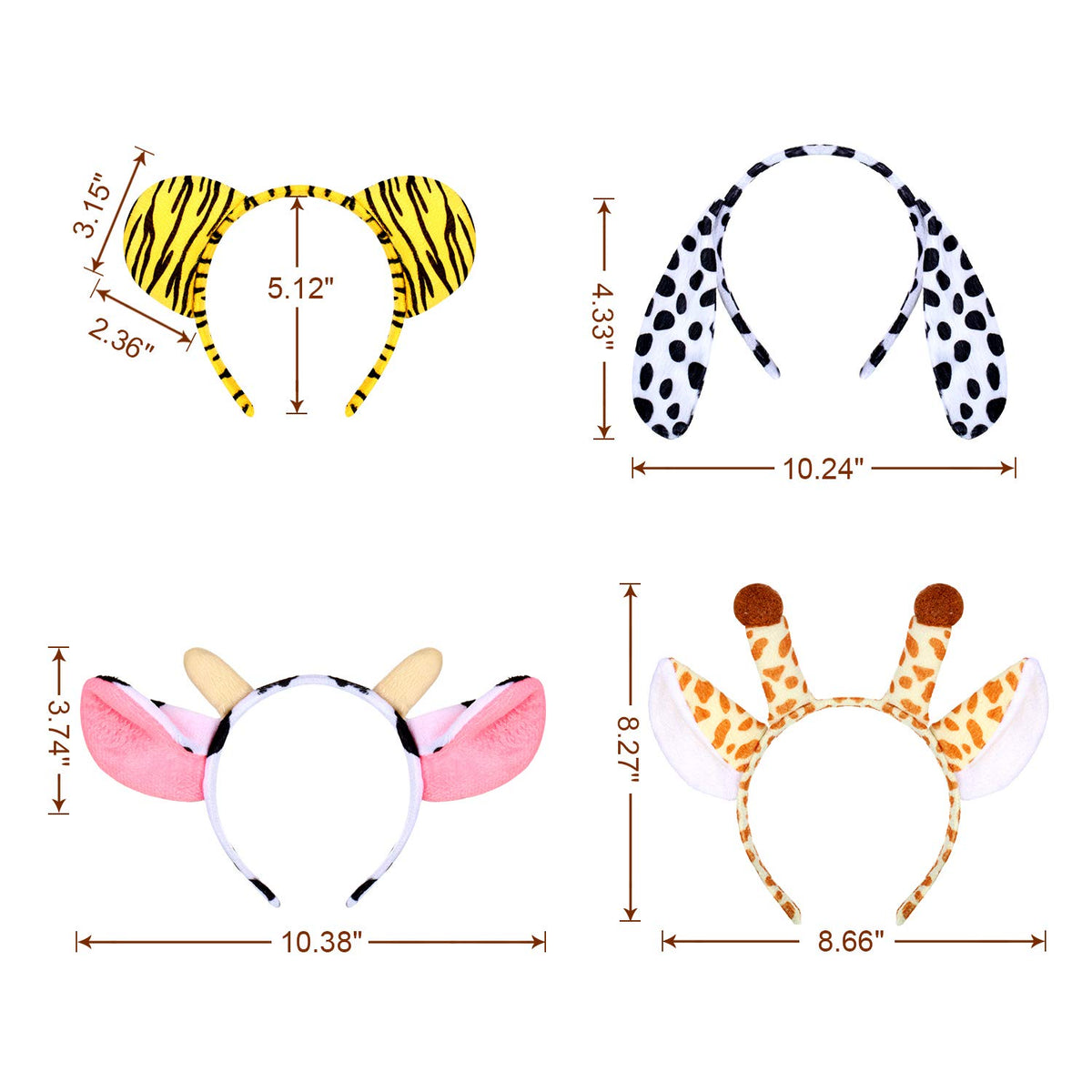 WILLBOND animal headbands monkey: cute design with springs for lively photos and cosplay ideas.