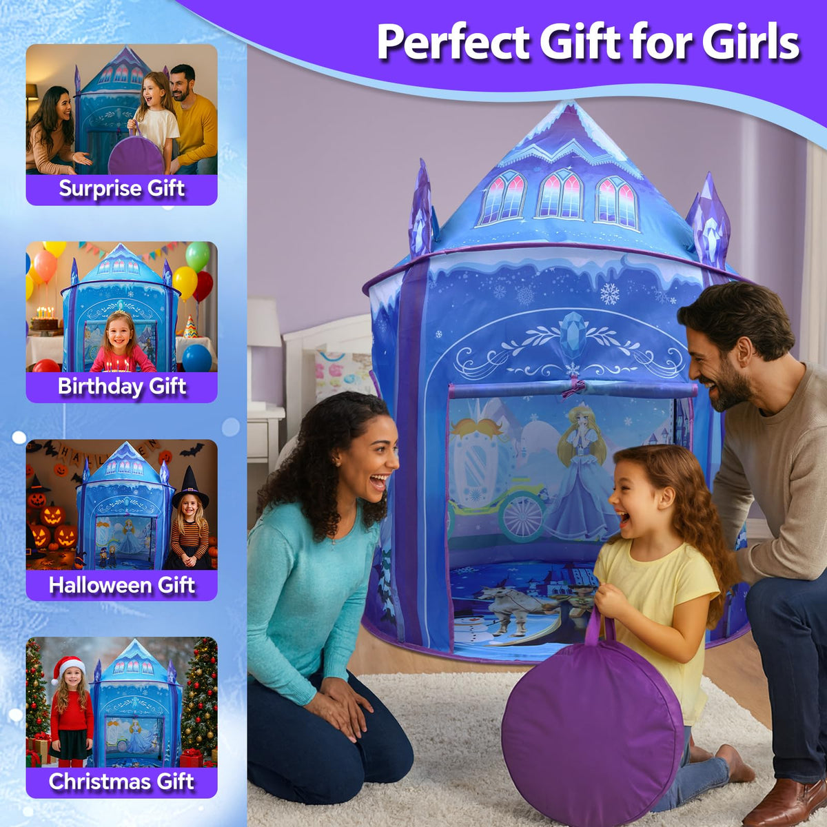 WillingHeart Princess Tent indoor outdoor play-ready for versatile use
