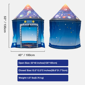WillingHeart rocket tent folds flat for simple storage and travel.