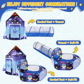 WillingHeart space-themed play area supports versatile indoor and outdoor fun.