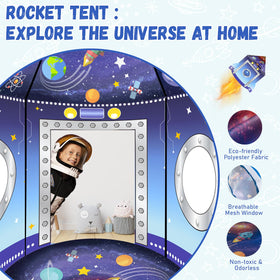 WillingHeart tunnel attachment section connects the tent for seamless indoor play.