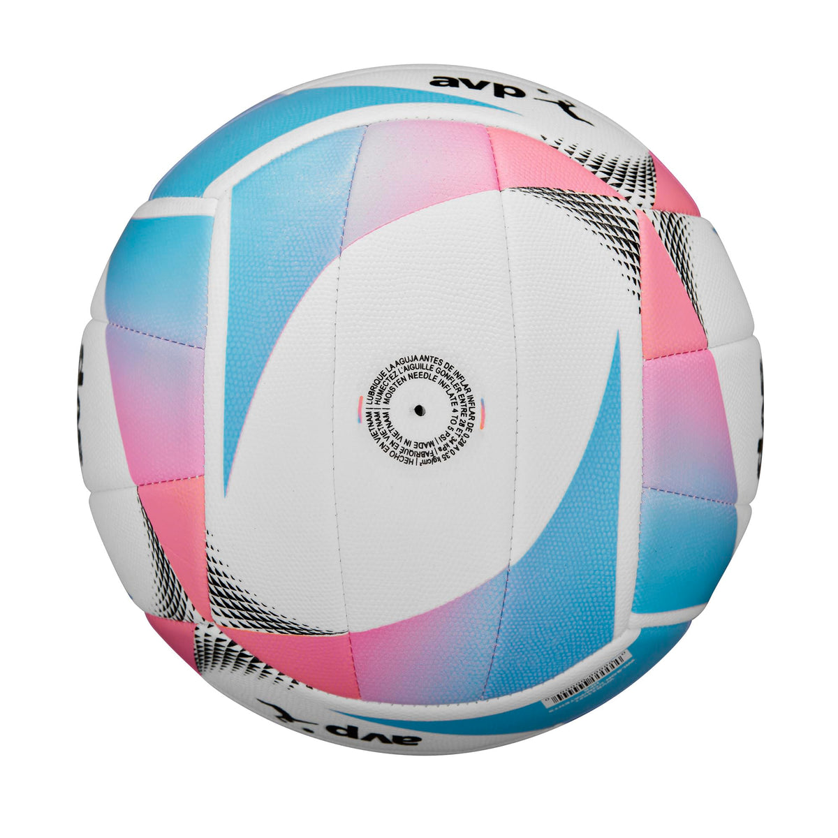 Wilson AVP OPTX Kaleidoscope official-size ball ready for competitive practice.