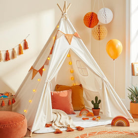 Wilwolfer Kids Teepee Tent with carry case for easy transport and storage