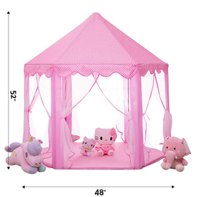 Wilwolfer Princess Tent comes with a carry bag for storage and travel.