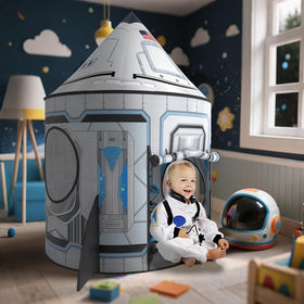 Wilwolfer Rocketship Tent easy-assembly with safe poles for quick setup