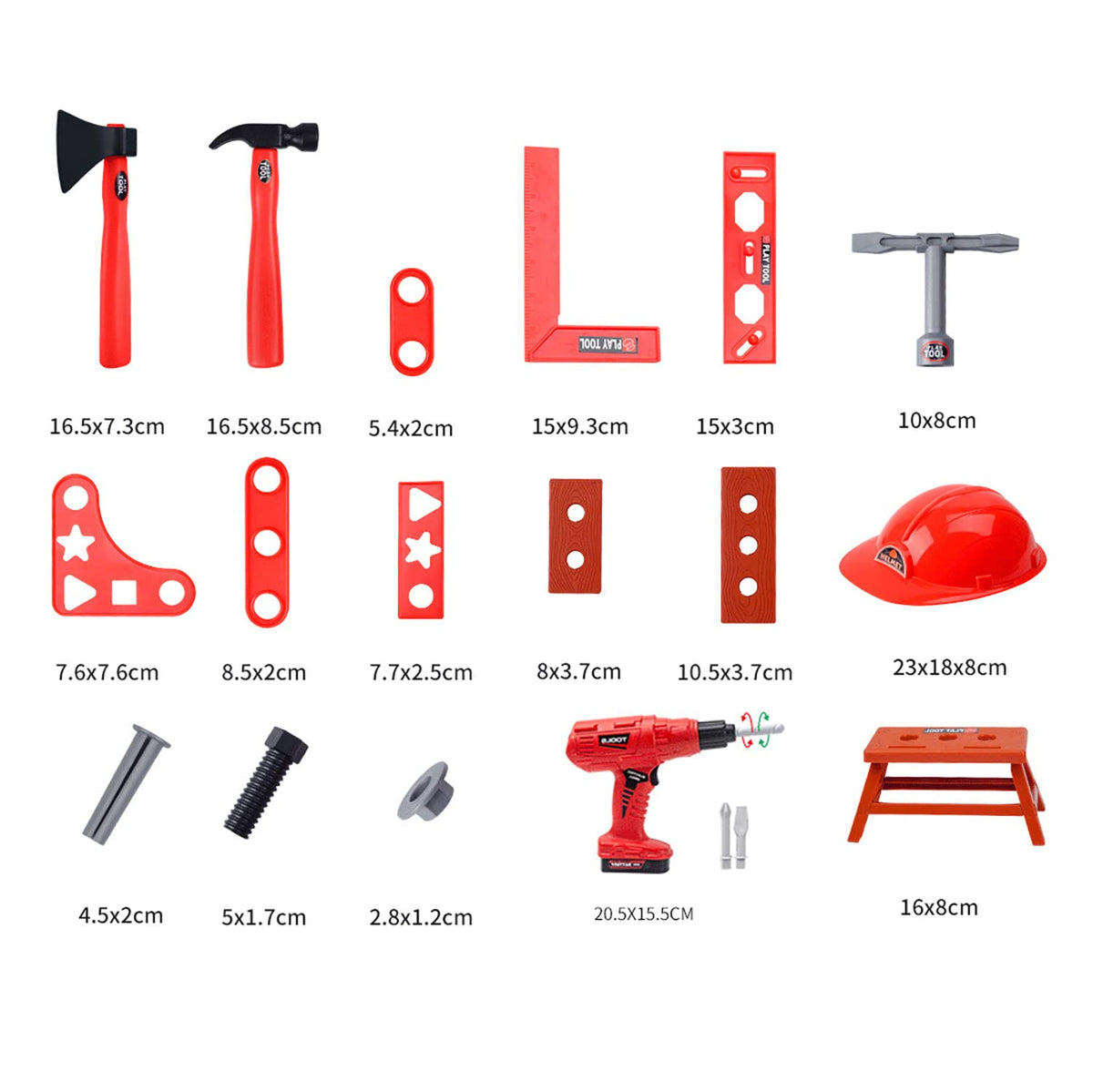 Winbar 2-in-1 saw head for cutting pretend projects.