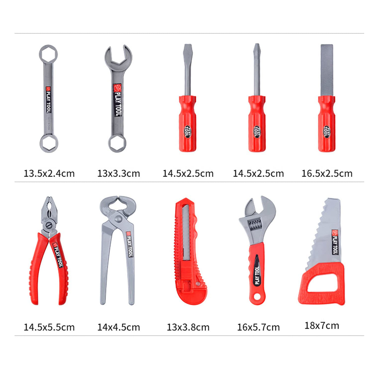 Winbar drill with interchangeable bits for versatile pretend tasks.