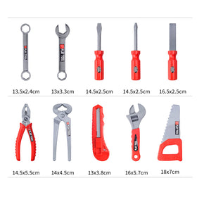 Winbar drill with interchangeable bits for versatile pretend tasks.