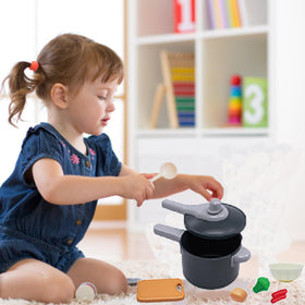 Winbar pink themed kitchen set accents play areas and encourages playful storytelling