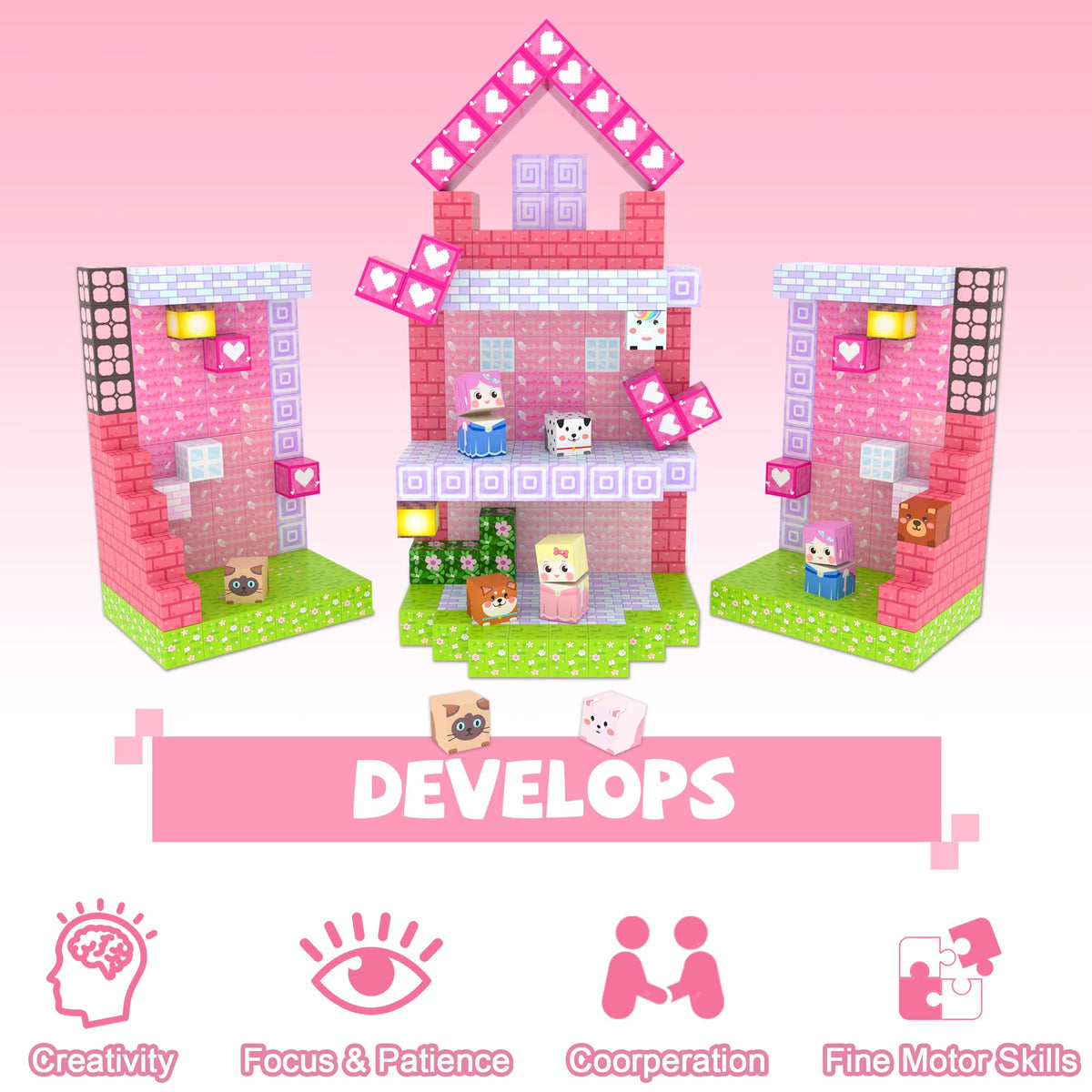 Winchoice princess blocks gift idea for birthdays and holidays, screen-free creative fun.