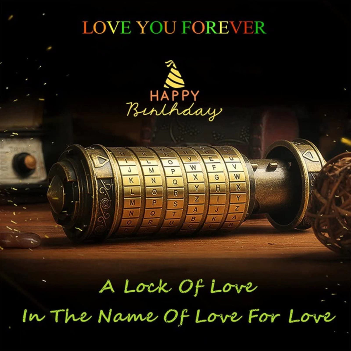 WindamazingStory cryptex puzzle reveals internal rings and dial mechanism for clues.