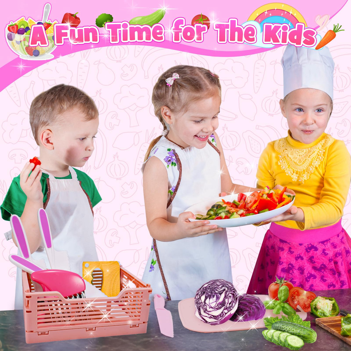 Windidi cutting board and molds support imaginative meals and motor skills.