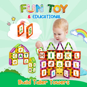 Windidi double-sided tiles animal word view shows animals alongside letters.